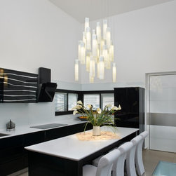 Galilee Lighting - White candles chandelier - by GalileeLighting - Pendant Lighting