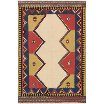 Vintage Anatolian Collection Hand-Knotted Lamb's Wool Area Rug- 5' 1"x 7' 9"