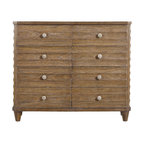 Hand Painted Blue Dresser With Drawers - Beach Style - Dressers - by