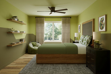 Robots Versus Dinosaurs Boy's Bedroom