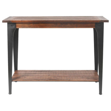 Wood and Metal Console and Entryway Table