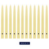 12" Colonial Candle Handipt Taper Candle, Limoncello, Set of 12