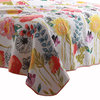 Benzara BM42364 3 Piece Cotton King Size Quilt Set, Flower Print, Multicolor