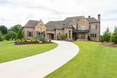 Inspiration for a transitional exterior home remodel in Atlanta