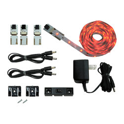 NEW Cut and Connect Series: Normal Bright Flexible Strip 3M Kit in Red - Undercabinet Lighting