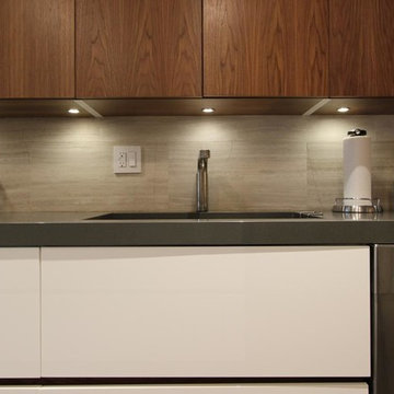Modern Wood + White Kitchen Remodel - Chelsea, NYC