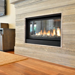 Stone Slab Fireplace.  Ridges, Las Vegas - Home Decor