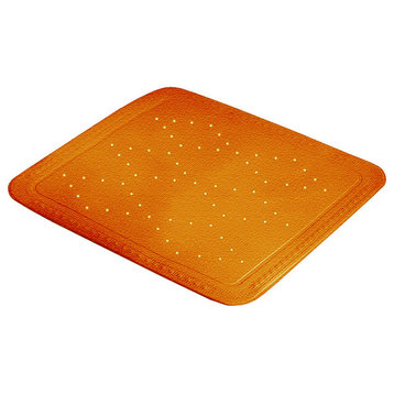 Orange Non Slip Bath Safety Mats, Arosa, Shower Mat