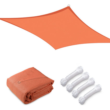Yescom 16x16 Ft 97% UV Block Square Sun Shade Sail HDPE Canopy Patio Backyard