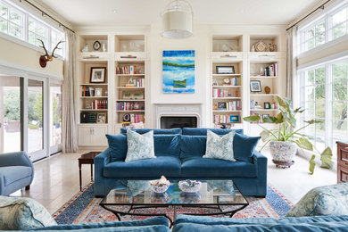 Inspiration for a family room in Austin.