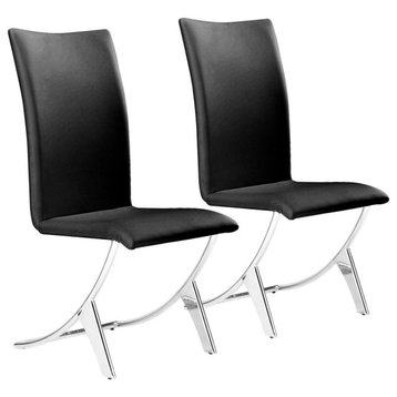 Delfin Dining Chair Black, Set Of 2
