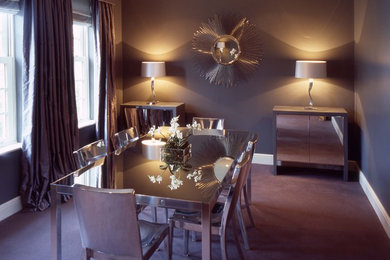 Photo of a contemporary dining room in London.