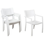 International Home Miami Corp - Atlantic Noordam 4-Piece Patio Armchairs | High Quality Wicker - -【4-Piece】This set includes 4 wicker armchairs. These chairs are ideal for patio and will make your outdoors an elegant space to enjoy with family and friends.