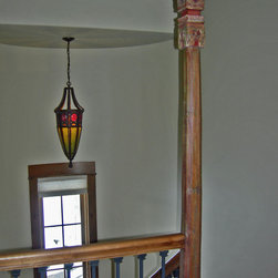 Antique Teak Pillar From East Java Indonesia - Fireplace Mantels