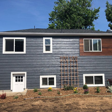 LP SmartSide Lap Siding with Epay Wood Accent.  Roof Replacement