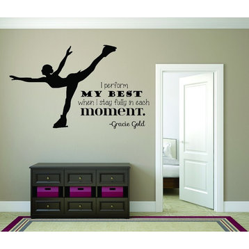 Decal, I Perform My Best When I Stay Fully In Each Moment, 20x30"