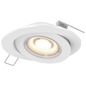 DALS Lighting 4" Flat Gimbal Recessed, White