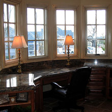 Bay window desk
