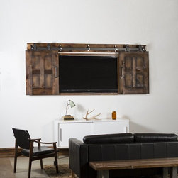 Rolling Media Cabinet - Brackets