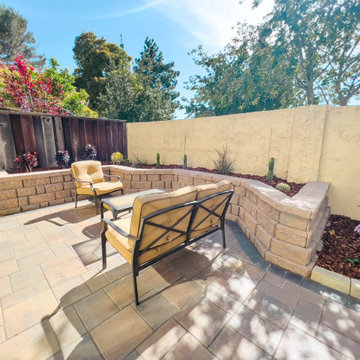 Backyard Remodel (Pavers, Mulch, Shrubs, Planter Bed, Edger)