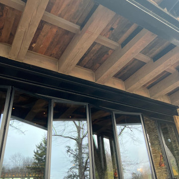 VIP tasting room.. Bourbon room.. ceiling board, floors and more. Bourbon blend!