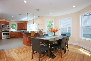 Elegant kitchen photo in Boston