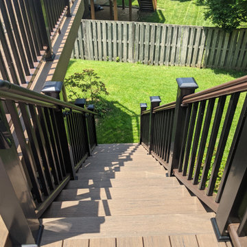 TimberTech Reserve Dark Roast with TimberTech Radiance Railing in Kona