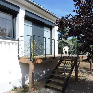 Surélévation d'une maison des années 60