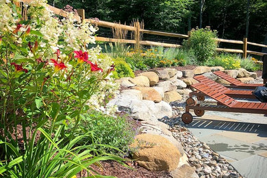 This is an example of a rustic landscaping in Bridgeport.