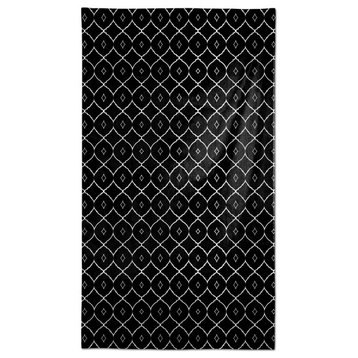 Cool Geo Pattern Black 58x102 Tablecloth
