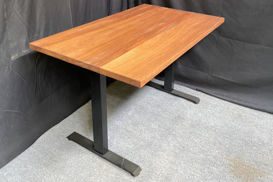 Mid-sized 1960s freestanding desk study room photo in Portland