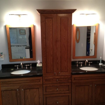 Cool grey meet rich oak