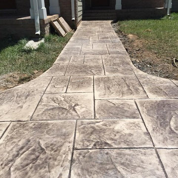 Stamped Concrete Walkway