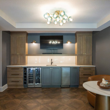 Two-Tiered Basement Designed for Family Fun
