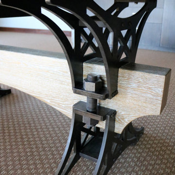 Ceruse Oak Truss Desk