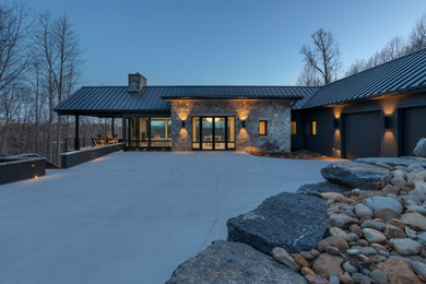 Inspiration for a contemporary exterior home remodel in Other