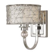 Uttermost Brandon 1-Light Wall Sconce, Nickel-Plated