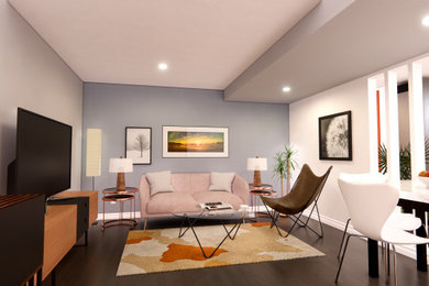 Minimalist living room photo in Toronto