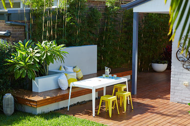 Mid-sized backyard formal garden in Sydney.
