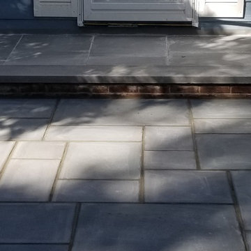 Bluestone stoop and patio