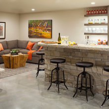 living room bar area