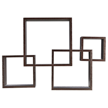 Danya B Intersecting Cube Shelves, Black