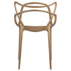 Modern Classics Brand Name Dining Chair, Gold