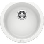 Blanco - Blanco Rondo 18-1/8" Drop, Single Basin Composite Kitchen Bar Sink 511631 - Can be mounted either drop in or undermount