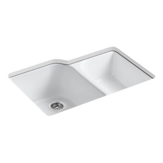 Kohler K-8204 Cairn 33-1/2 Undermount Double-Bowl Kitchen Sink - Matte Graphite