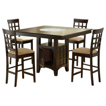 Claravale 5-piece Square Counter Height Dining Set Counter Height Dining Table