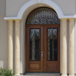 San Carlos Double Door with Transom - Front Doors