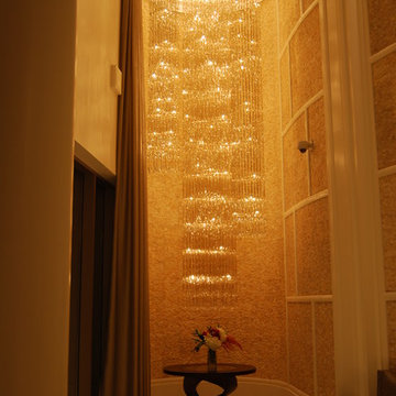 Entry atrium chandelier