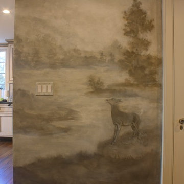 Ethereal Woodland Landscape Mural