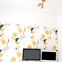 Geo Wallpaper For A Home Office - Wallpaper
